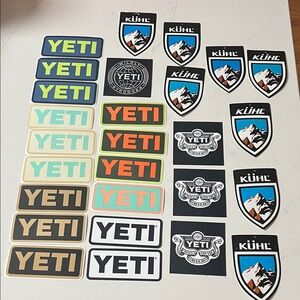 Yeti and Kuhl Sticker Collection
